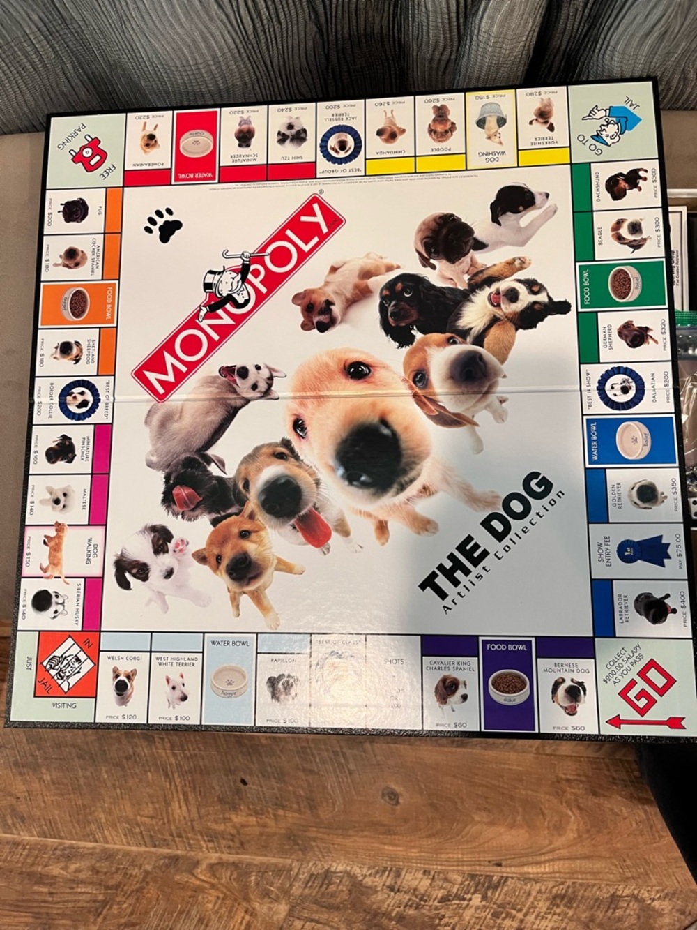 Monopoly The Dog Artistic Collection Board Game
